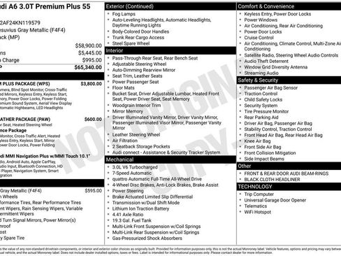 Used 2019 Audi A6 3.0T Premium Plus w/ Premium Plus Package image 34