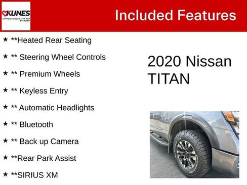 Used 2020 Nissan Titan PRO-4X w/ Pro-4x Convenience Package AWD/4WD image 5
