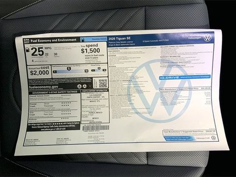 New 2026 Volkswagen Tiguan SE image 14