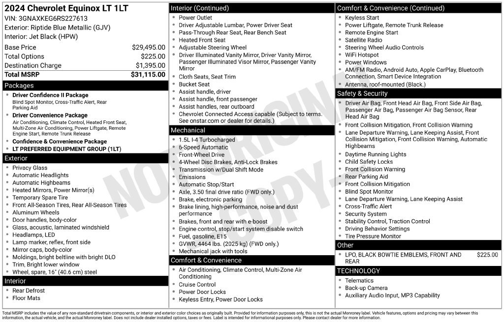 Used 2024 Chevrolet Equinox LT FWD image 2