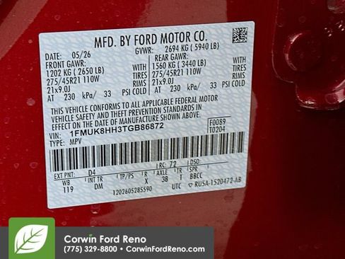 New 2026 Ford Explorer Platinum w/ LUX Leather Package AWD/4WD image 33