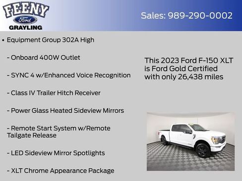 Certified 2023 Ford F150 XLT w/ Equipment Group 302A High AWD/4WD image 8