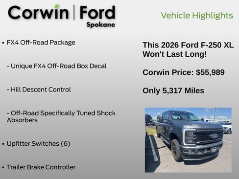 Used 2026 Ford F250 XL w/ STX Appearance Package AWD/4WD image 12