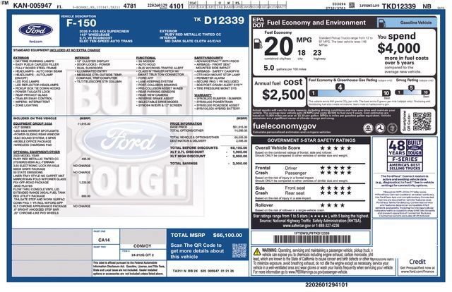 New 2026 Ford F150 XLT w/ Equipment Group 303A High AWD/4WD image 31