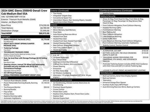 Used 2024 GMC Sierra 2500 Denali w/ Denali Reserve Package AWD/4WD image 45