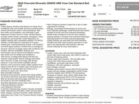 Certified 2025 Chevrolet Silverado 2500 LTZ w/ LTZ Plus Package image 32