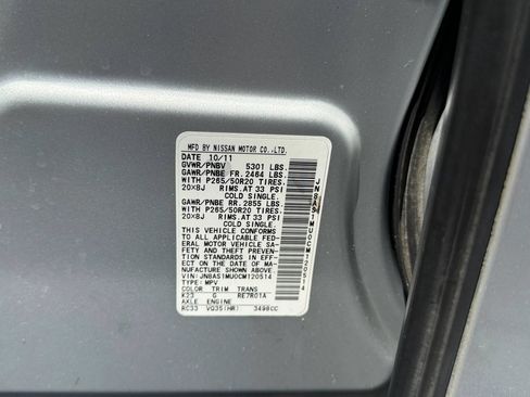 Used 2012 INFINITI FX35 2WD w/ Premium Pkg image 38