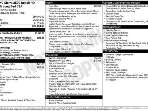 Used 2018 GMC Sierra 3500 Denali w/ Duramax Plus Package AWD/4WD image 6