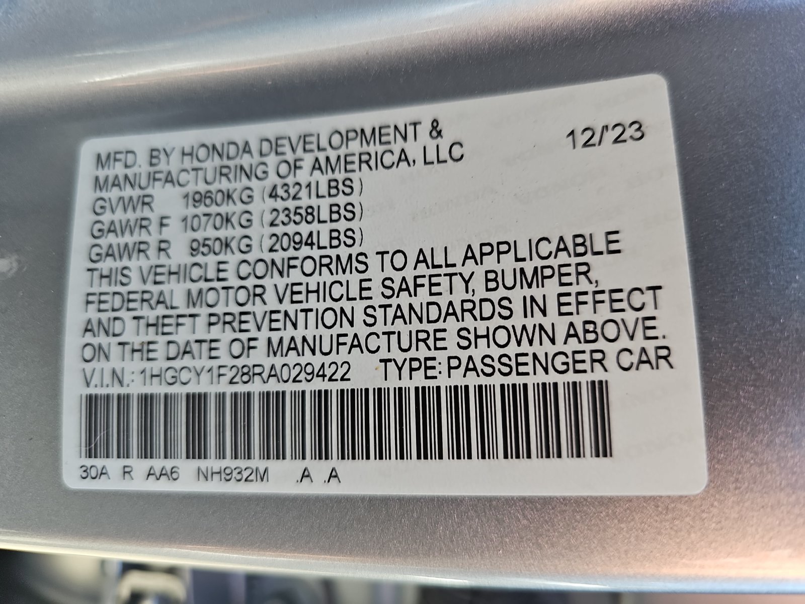 Used 2024 Honda Accord LX image 37