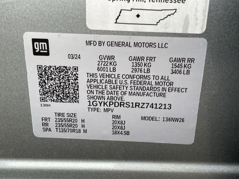 Certified 2024 Cadillac XT6 Premium Luxury w/ LPO, Floor Liner Package image 37