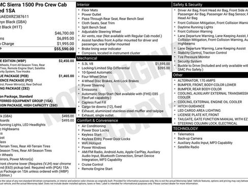 Used 2024 GMC Sierra 1500 Pro w/ Graphite Edition AWD/4WD image 40