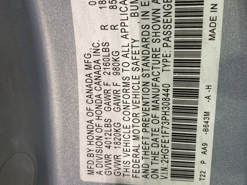 Certified 2023 Honda Civic EX image 19