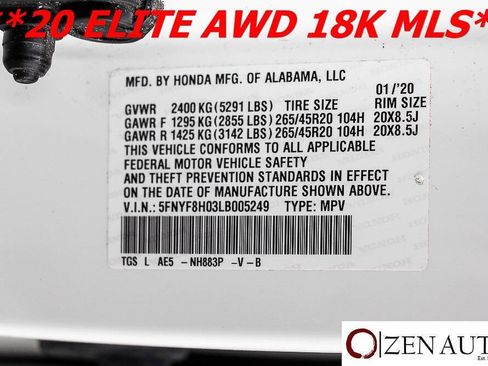 Used 2020 Honda Passport Elite image 67