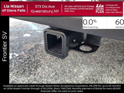 New 2026 Nissan Frontier SV w/ SV Convenience Package AWD/4WD image 6