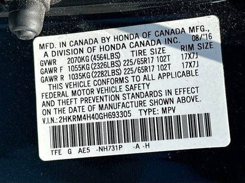 Used 2016 Honda CR-V SE image 30