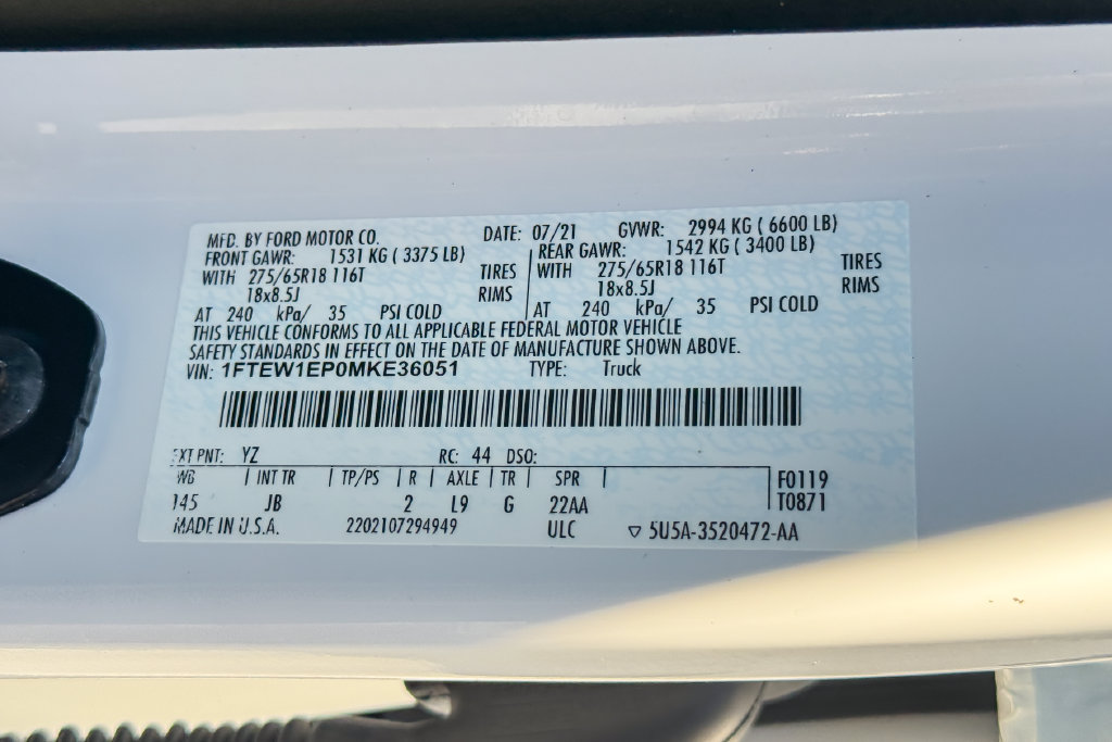 Used 2021 Ford F150 XL w/ STX Appearance Package AWD/4WD image 22