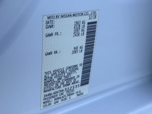 Used 2019 Nissan Altima 2.5 SV FWD image 30