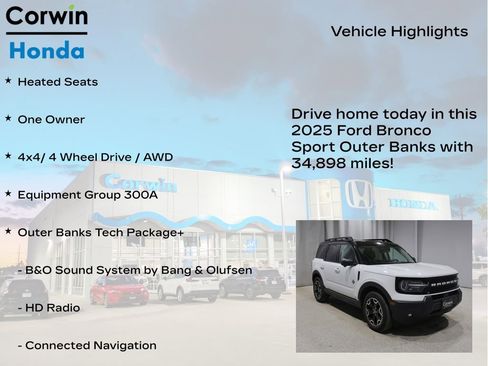Used 2025 Ford Bronco Sport Outer Banks w/ Outer Banks Tech Package+ image 6