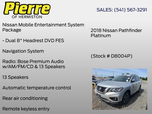 Used 2018 Nissan Pathfinder Platinum AWD/4WD image 5