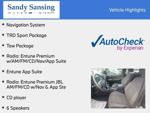 Used 2017 Toyota Tacoma TRD Sport w/ Tow Package RWD image 7