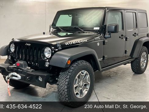 Used 2016 Jeep Wrangler Unlimited Rubicon w/ Max Tow Package AWD/4WD image 1
