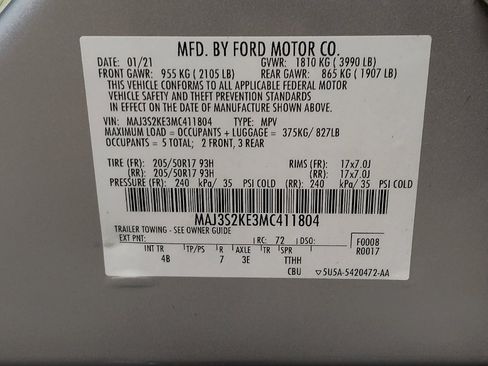 Used 2021 Ford EcoSport Titanium FWD image 33