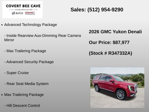 Used 2026 GMC Yukon Denali w/ Denali Reserve Package AWD/4WD image 18