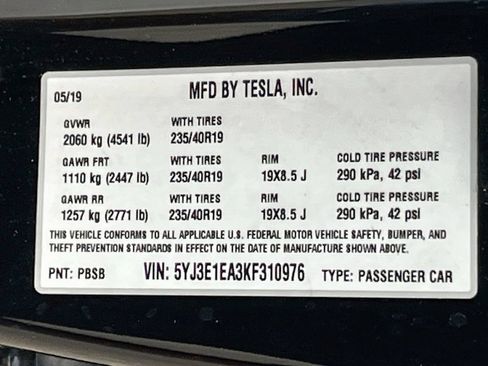 Used 2019 Tesla Model 3 Standard Range Plus RWD image 32