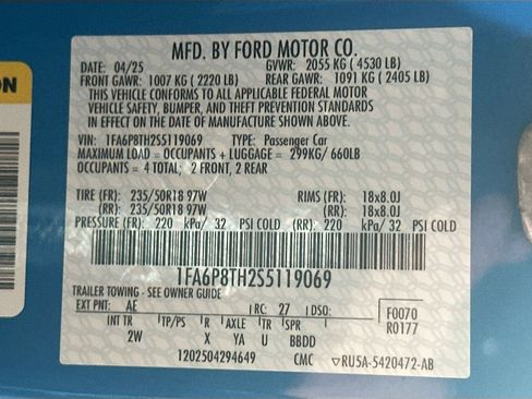 Used 2025 Ford Mustang Coupe RWD image 29