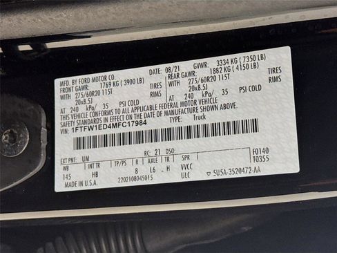 Used 2021 Ford F150 Lariat w/ Equipment Group 502A High image 32