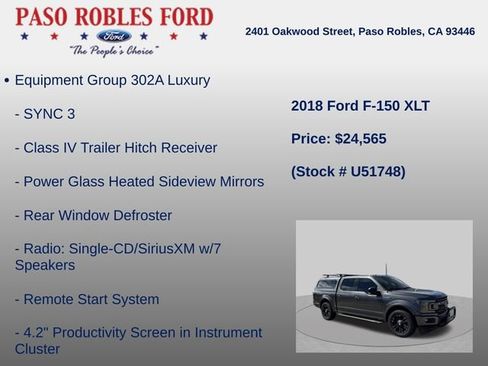 Used 2018 Ford F150 XLT w/ Equipment Group 302A Luxury RWD image 5