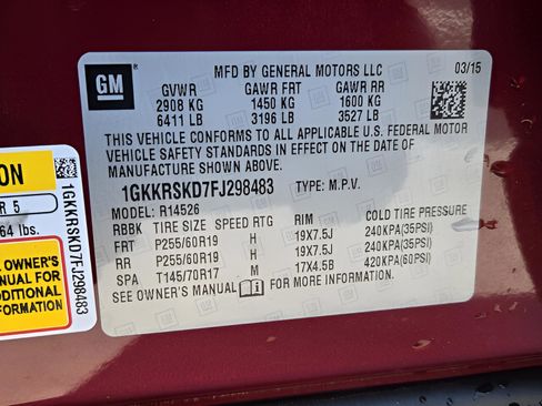 Used 2015 GMC Acadia SLT FWD image 14
