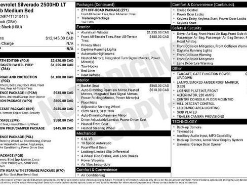 New 2026 Chevrolet Silverado 2500 LT w/ All Star Edition AWD/4WD image 30