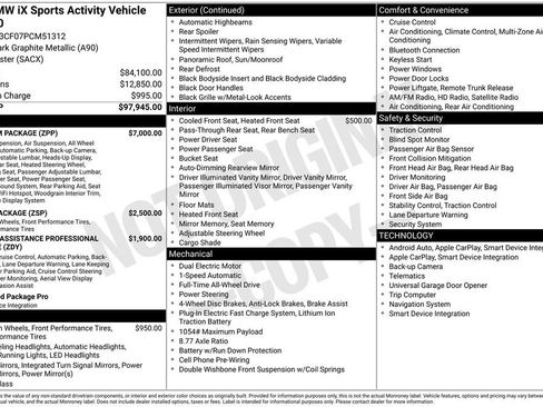 Certified 2023 BMW iX xDrive50 w/ Premium Package AWD/4WD image 45