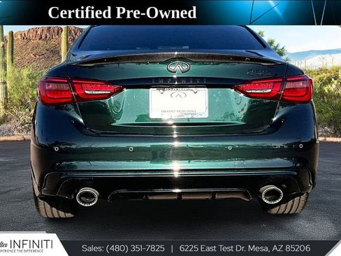 Used 2023 INFINITI Q50 Red Sport 400 w/ Black Opal Edition image 4