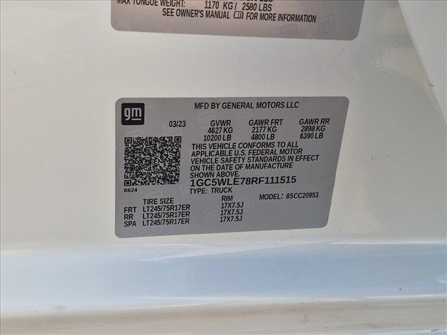 Used 2024 Chevrolet Silverado 2500 W/T w/ WT Convenience Package RWD image 15