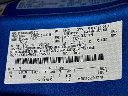 New 2025 Ford Ranger XLT w/ FX4 Off-Road Package image 17