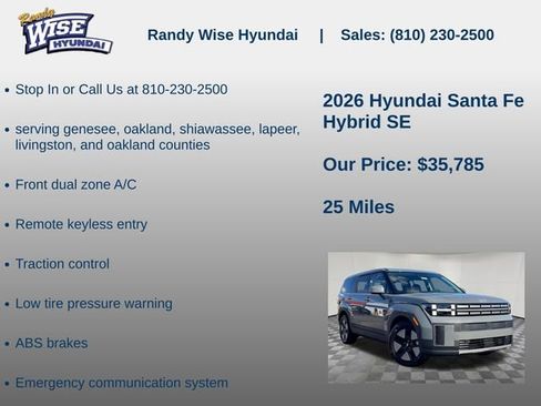 New 2026 Hyundai Santa Fe SE FWD image 5
