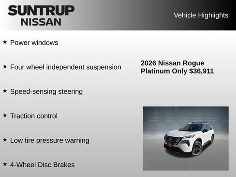 Used 2026 Nissan Rogue Platinum w/ Platinum Premium Package AWD/4WD image 24