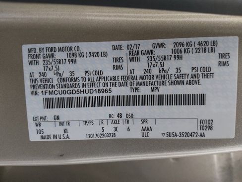 Used 2017 Ford Escape SE w/ Equipment Group 201A image 33