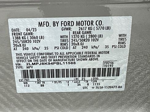 Used 2023 Lincoln Nautilus Reserve w/ Equipment Group 201A image 30