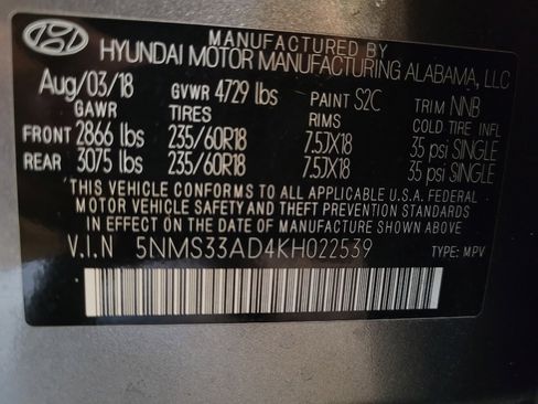 Used 2019 Hyundai Santa Fe SEL FWD image 33