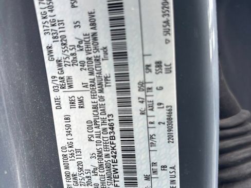 Used 2019 Ford F150 XLT w/ Equipment Group 302A Luxury AWD/4WD image 13