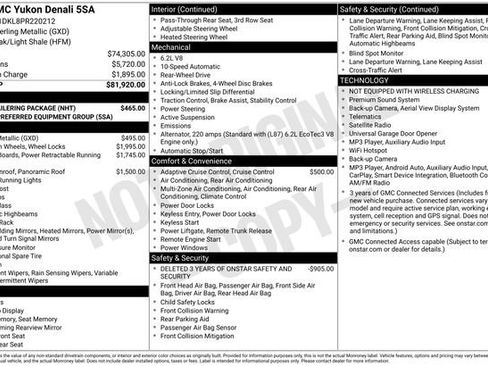 Used 2023 GMC Yukon Denali w/ Max Trailering Package RWD image 35