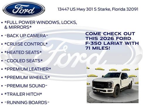 New 2026 Ford F350 Lariat w/ Black Appearance Package image 10