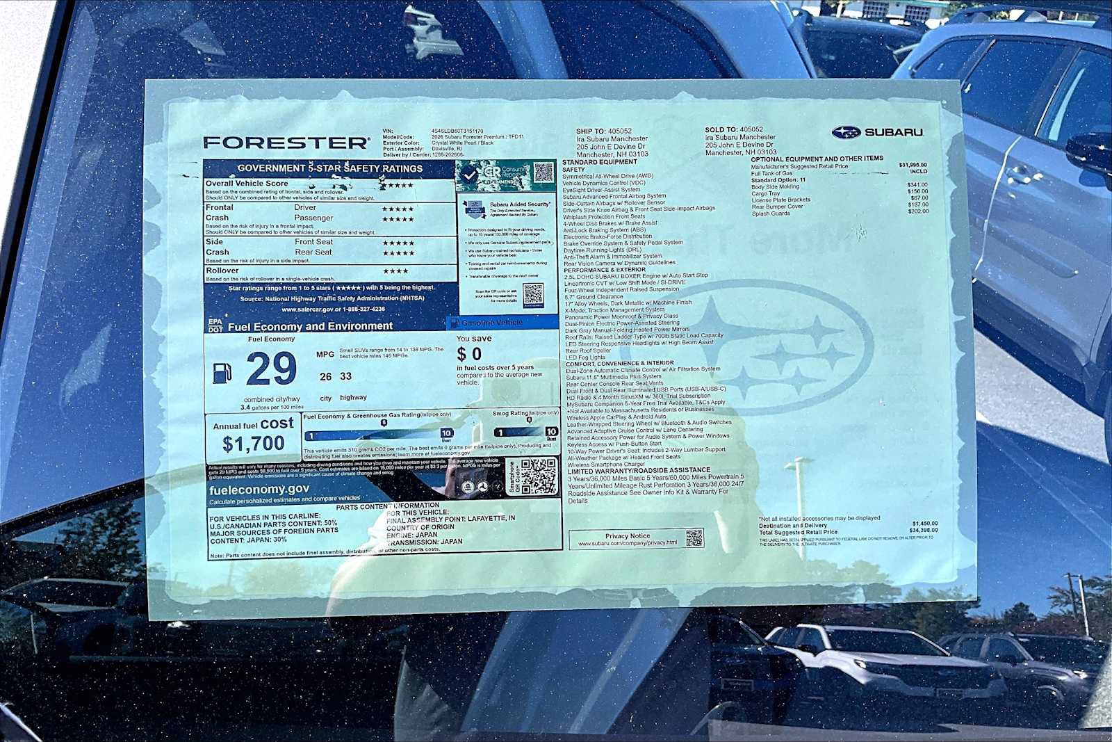 New 2026 Subaru Forester Premium AWD/4WD image 18