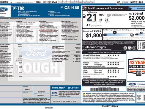 Used 2019 Ford F150 XLT w/ Equipment Group 302A Luxury AWD/4WD image 4