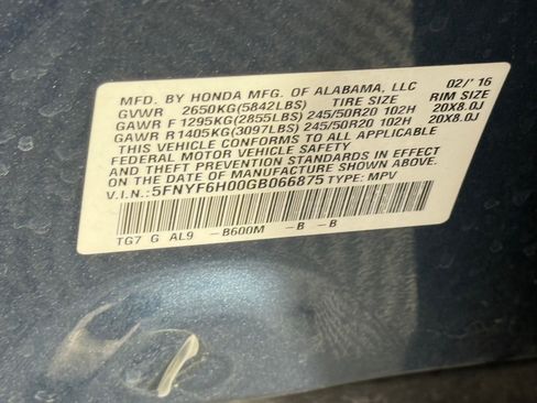 Used 2016 Honda Pilot Elite image 22