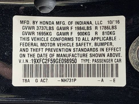 Used 2016 Honda Civic LX image 22
