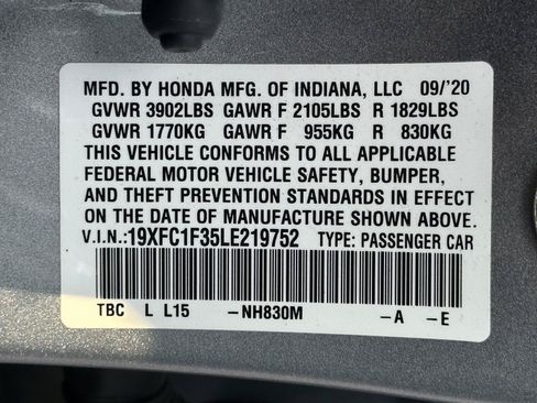 Used 2020 Honda Civic EX image 15